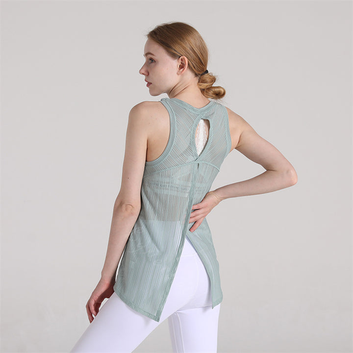 Débardeur maille séchage rapide dos fantaisie