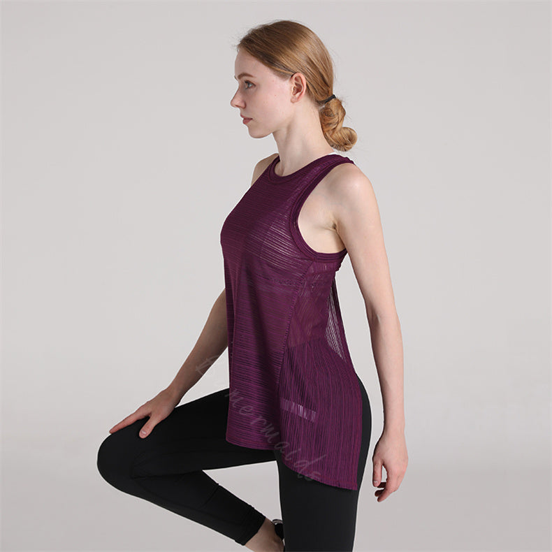 Débardeur maille séchage rapide dos fantaisie