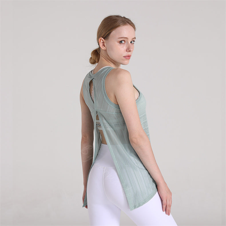 Débardeur maille séchage rapide dos fantaisie