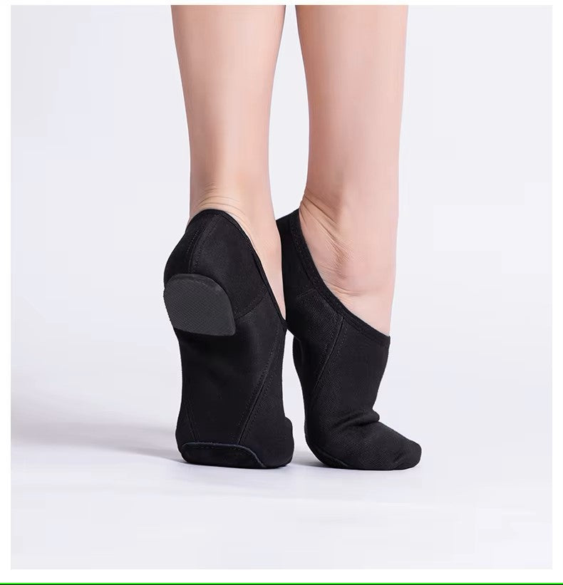 Chaussons jazz toile stretch bi-semelle