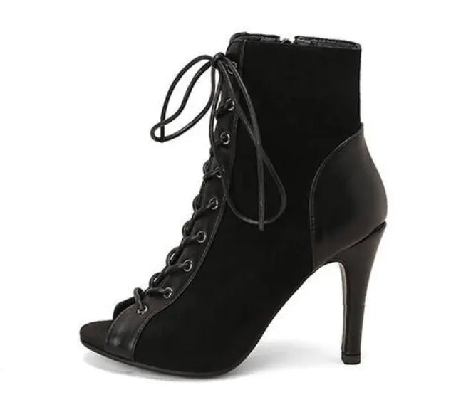 Bottines danse Marlène Talons 8cm Rubber sole T42