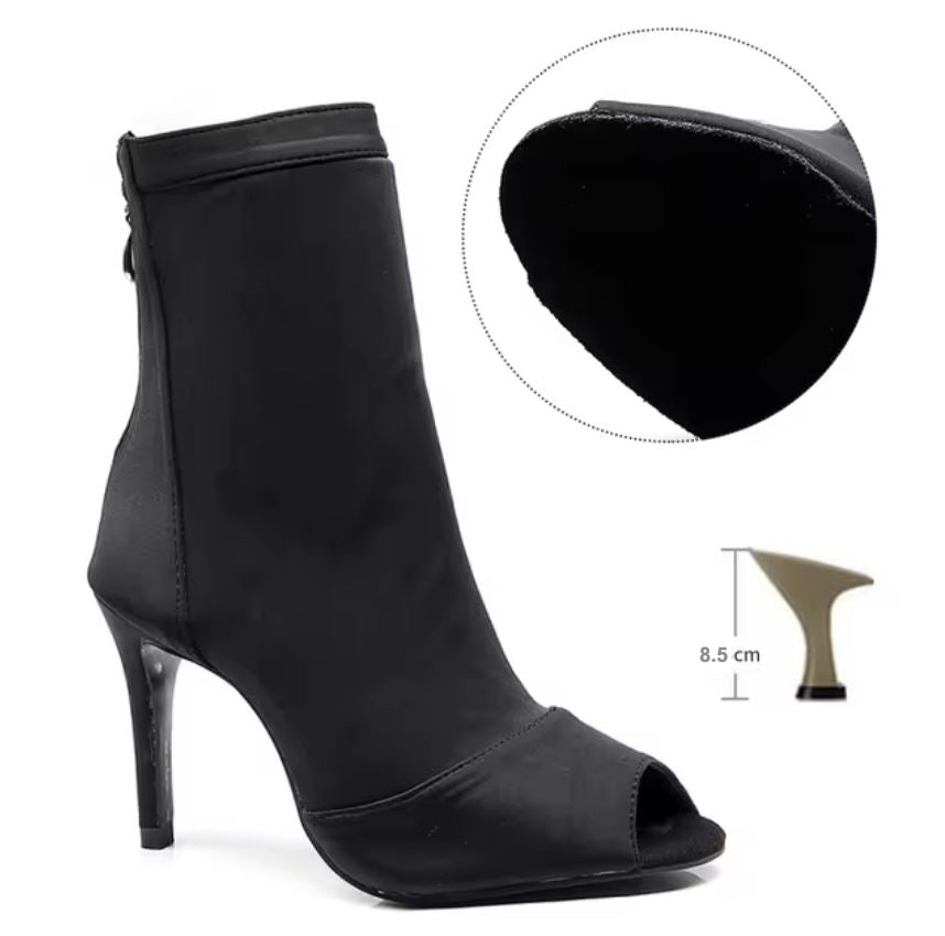 Bottines danse Assa noir semelle suede T39 Talons 9cm