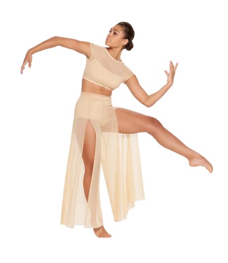 Ensemble Top crop et Pantalon large fendu