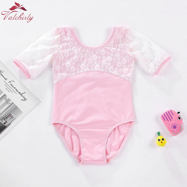 Justaucorps dentelle manches mi-longues Emilia