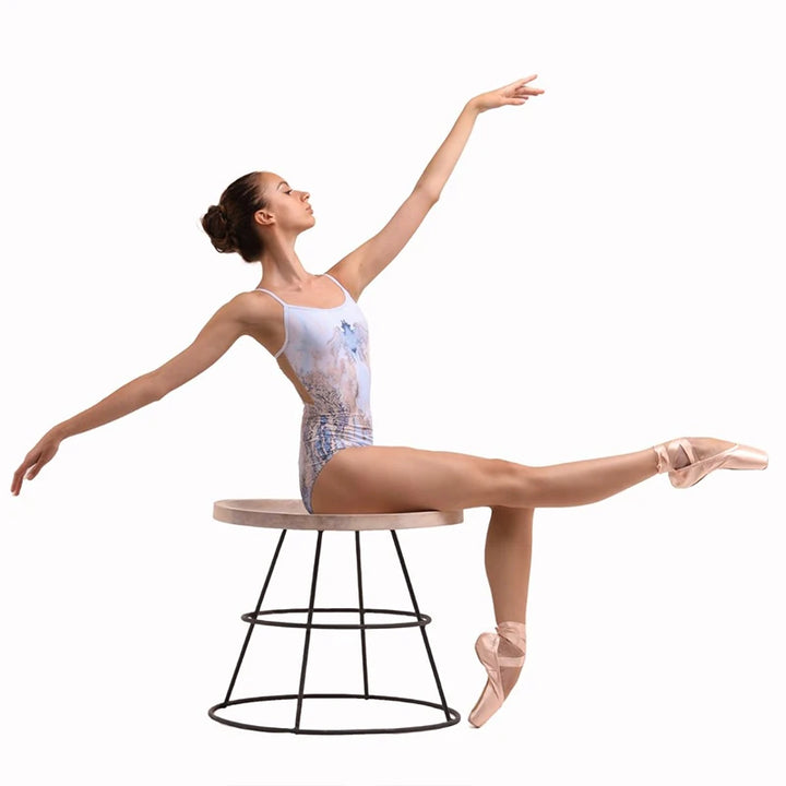 Justaucorps floral à bretelles Sansha