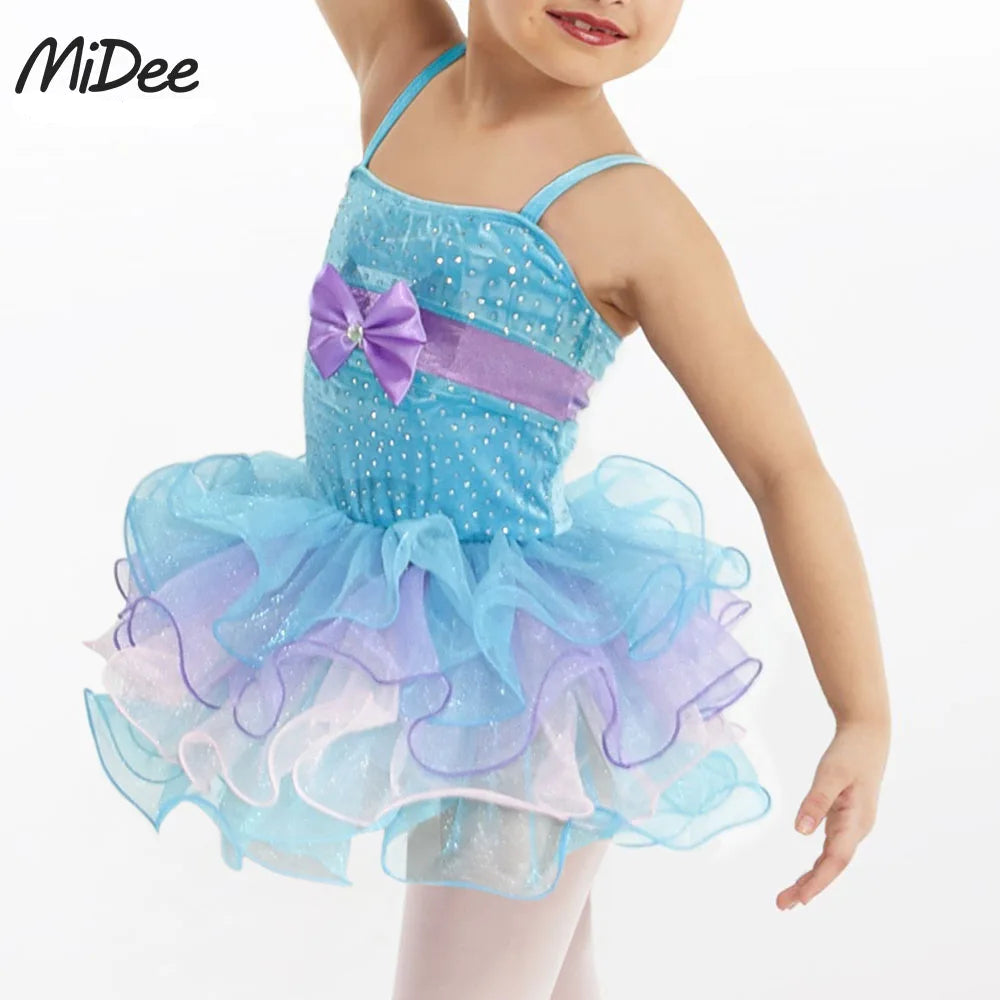 Robe Tutu bretelles avec noeud Crystal