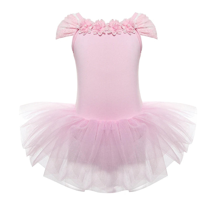 Justaucorps Tutu broderie et fleurs Maddie