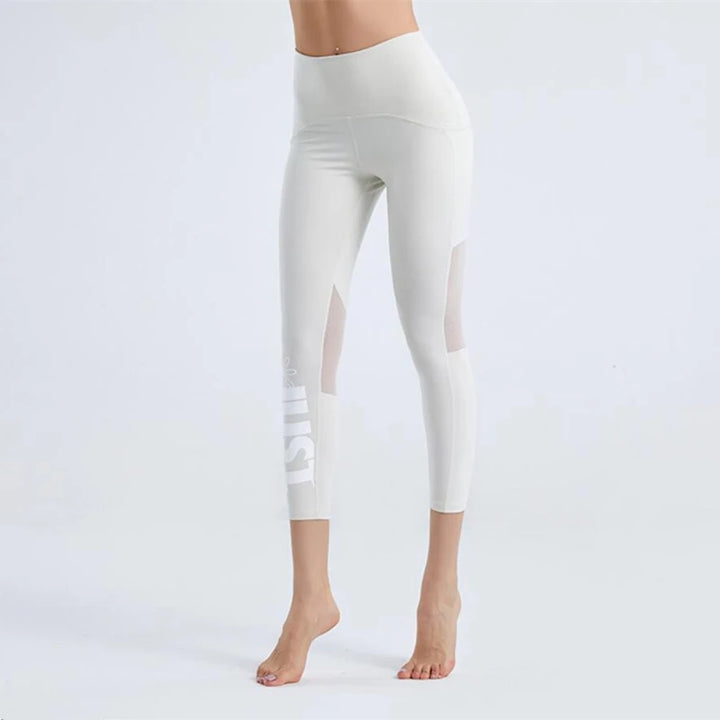Legging ajouré taille haute en maille