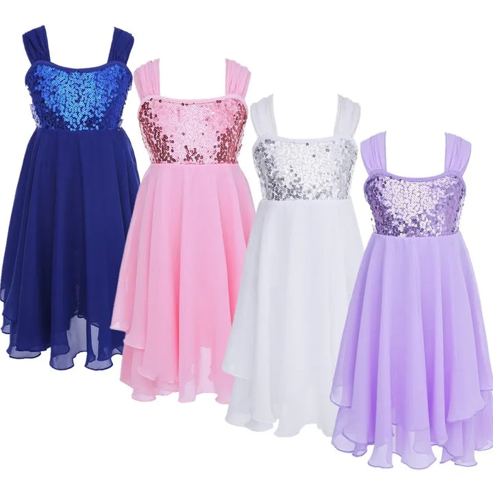 Robe justaucorps paillettes à bretelles réglables Paola