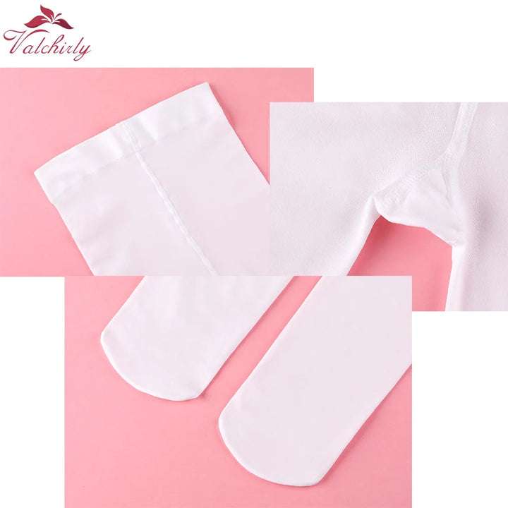 Collants danse avec pieds pour enfants coloris beige ou blanc