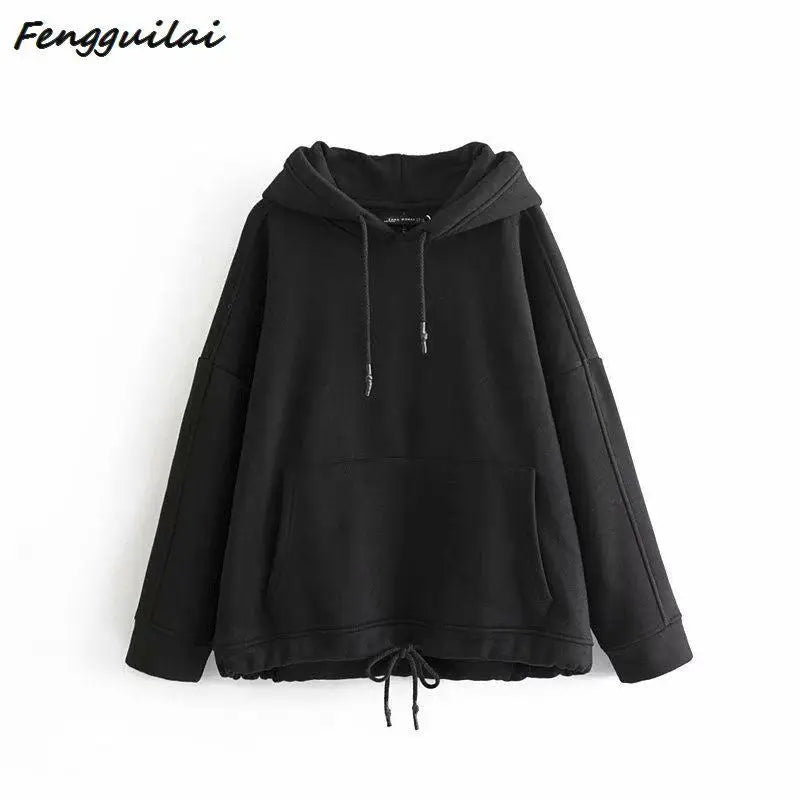 Sweat-shirt capuche coupe femme avec cordon