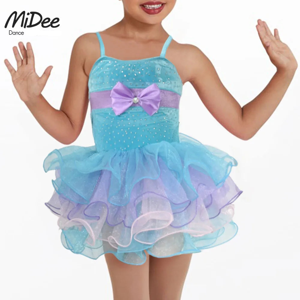 Robe Tutu bretelles avec noeud Crystal