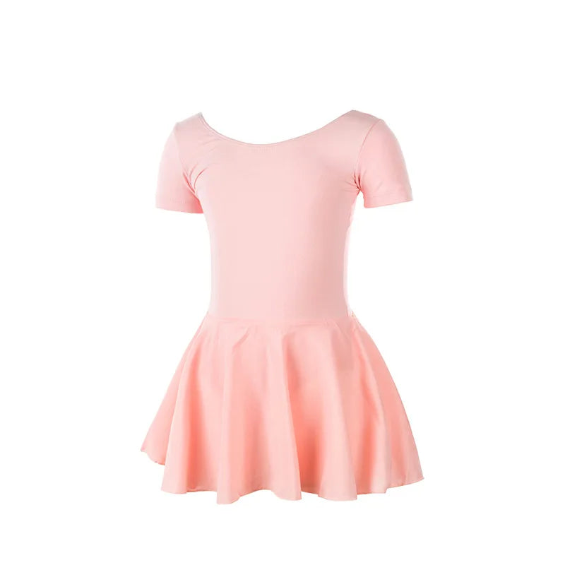 Justaucorps manches courtes avec jupette Sansha