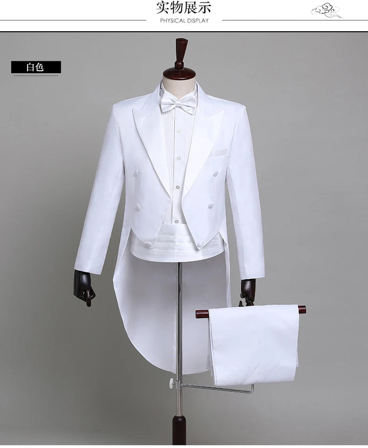 Ensemble Veste queue de pie avec Pantalon 3 coloris au choix