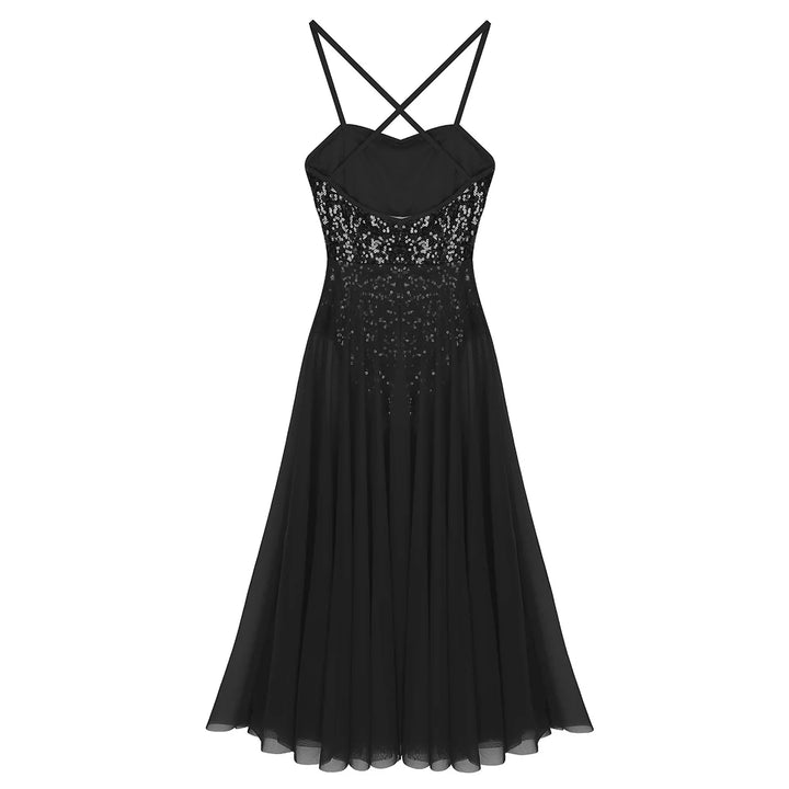 Robe justaucorps paillettes Macha fendue sur le côté