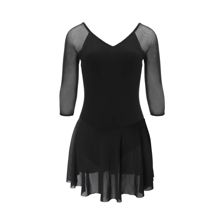 Justaucorps tunique manches longues avec jupette Ebba