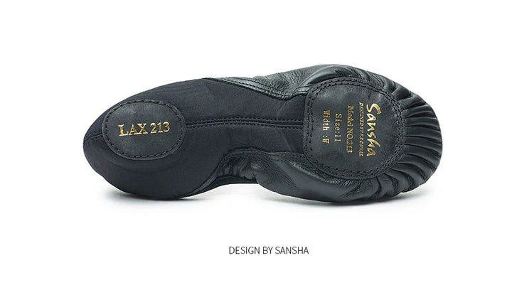 Chaussons danse demi-pointes cuir Sansha