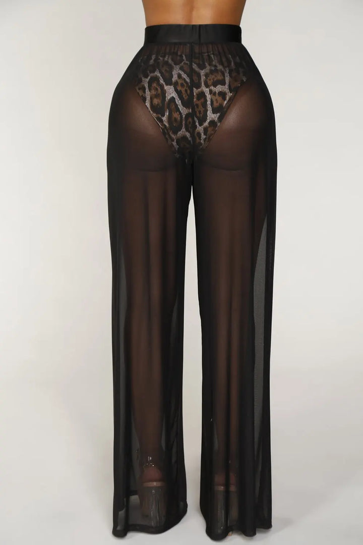 Pantalon Anouk en maille taille haute