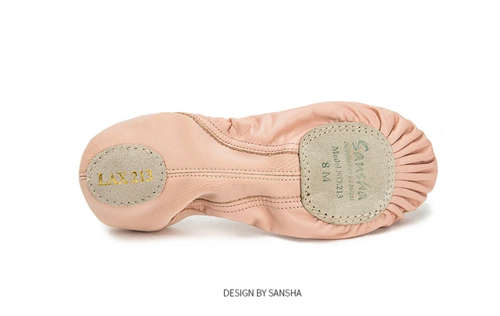Chaussons danse demi-pointes cuir Sansha