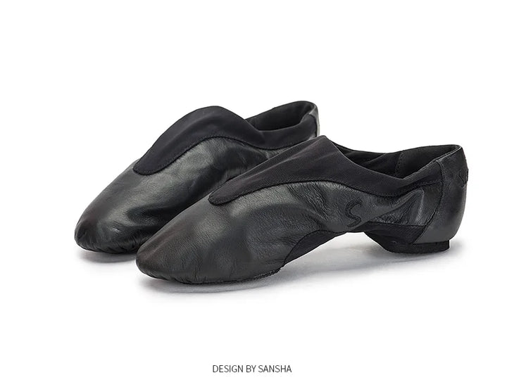 Chausson cuir Sansha Slip-On Modern Jazz Dance