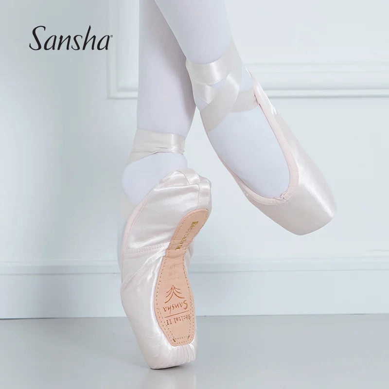 Chaussons Pointes satin Sansha Essentiel Récital2