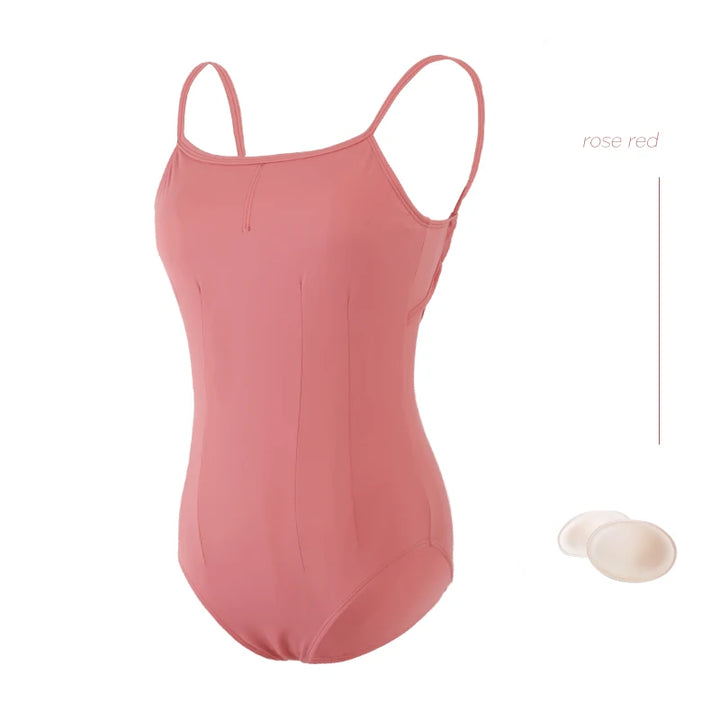 Justaucorps fines bretelles dos nu fantaisie Sabine