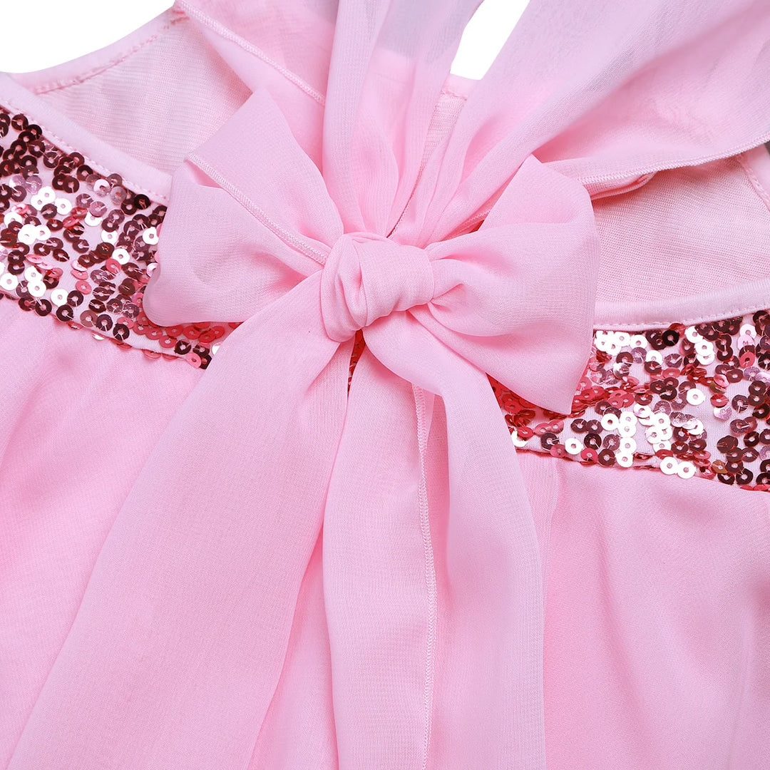 Robe justaucorps paillettes à bretelles réglables Paola