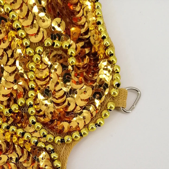 Robe de Danse Pailletée Dos Nu Papillon