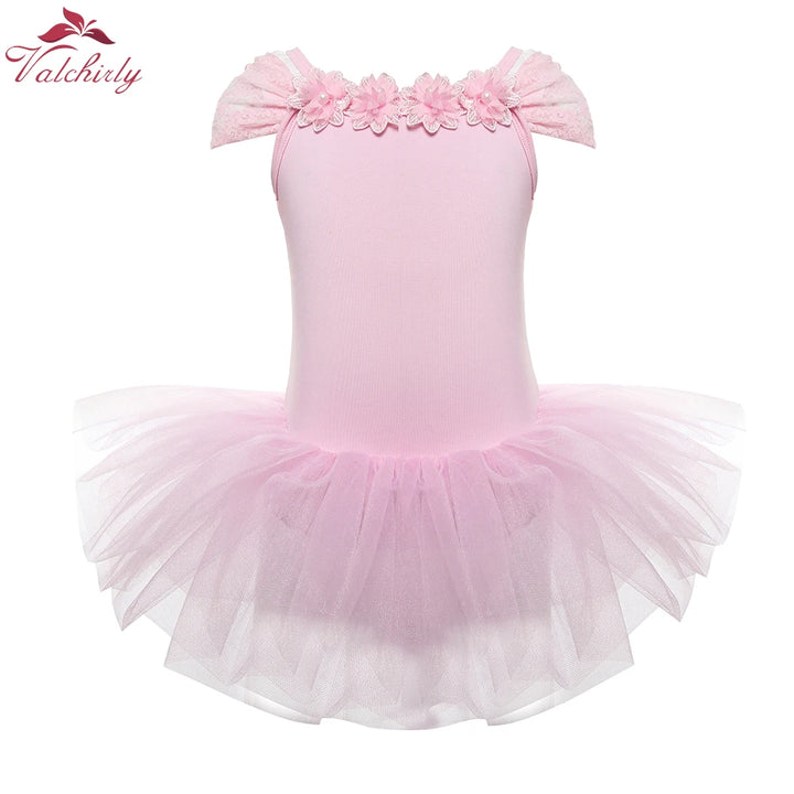 Justaucorps Tutu broderie et fleurs Maddie