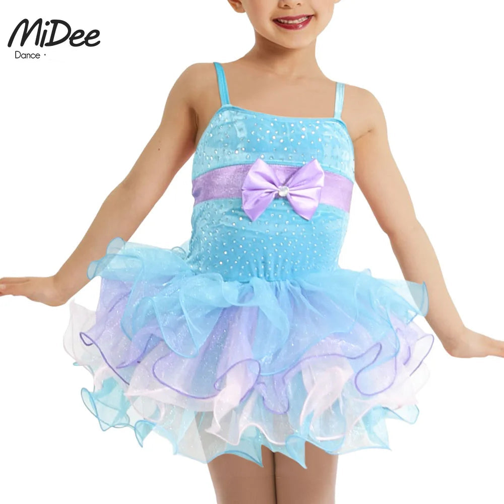 Robe Tutu bretelles avec noeud Crystal