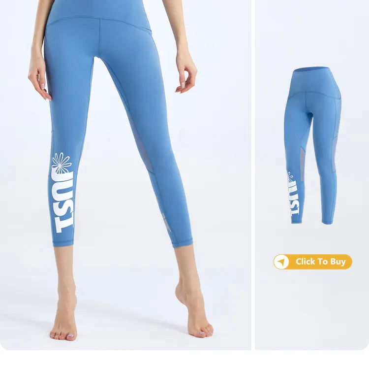 Legging ajouré taille haute en maille