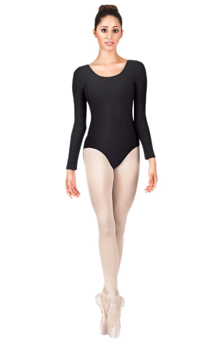 Justaucorps manches longues stretch Ariella