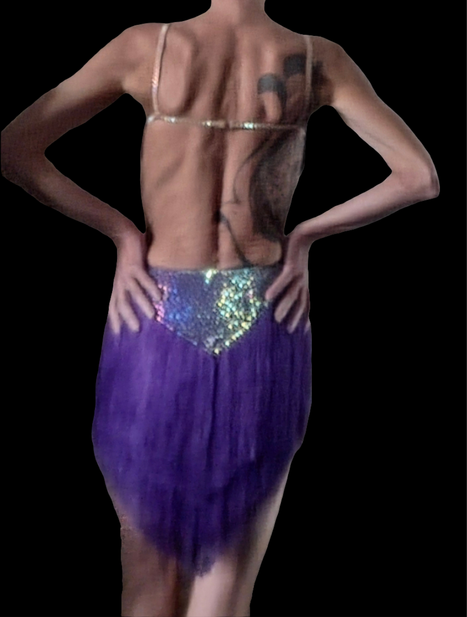 Robe danse Latine Alma violet