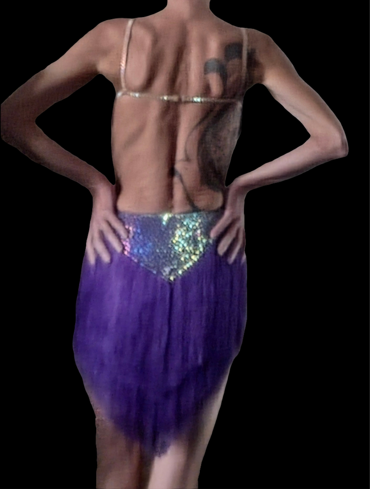 Robe danse Latine Alma violet