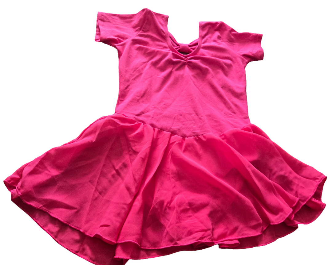 Justaucorps manches courtes jupette dos fantaisie Ivy kids 130cm