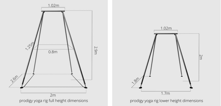 Structure balançoire pour danse aérienne ou yoga aérien