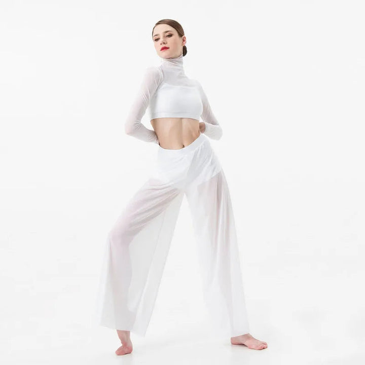 Pantalon maille blanc Solange Taille M