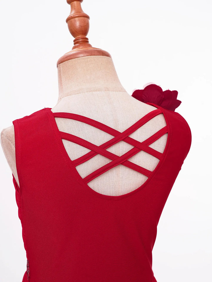 Robe courte sans manches avec sequins Ester