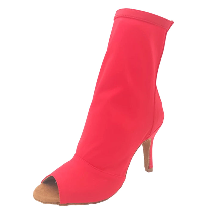 Bottines danse Assa rouge semelle suede Talons 6 à 11cm