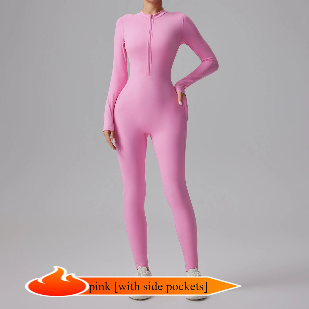 Combinaison manches longues avec Zip Elowen