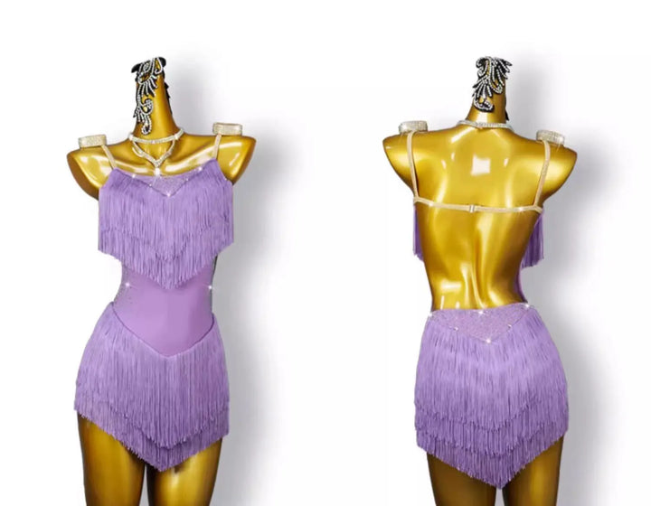 Robe danse Latine Alma violet