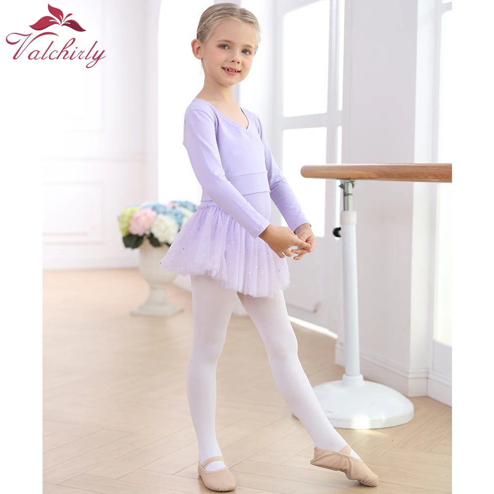 Top croisé manches longues filles