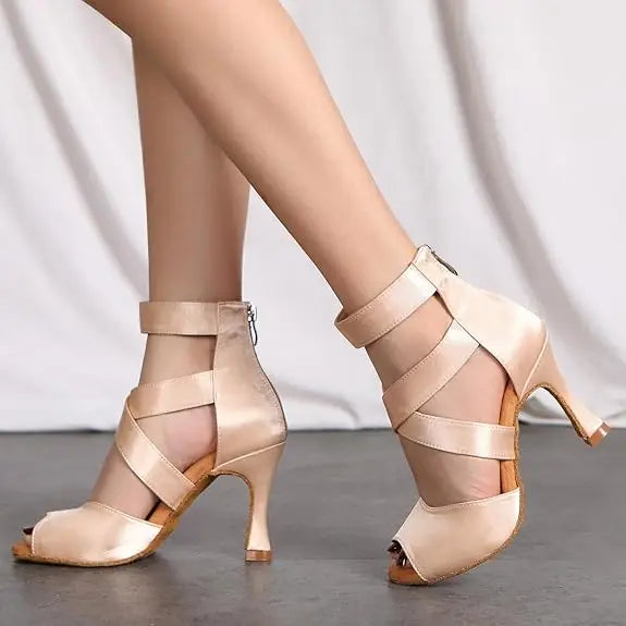 Chaussures de danse satin Morane Talons de 5.5 à 8.5cm