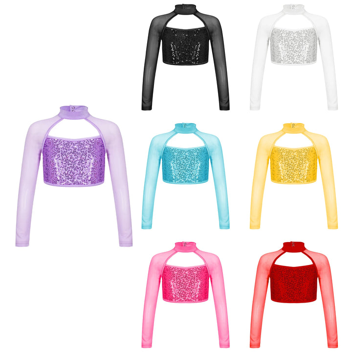 Top manches longues avec sequins Uma