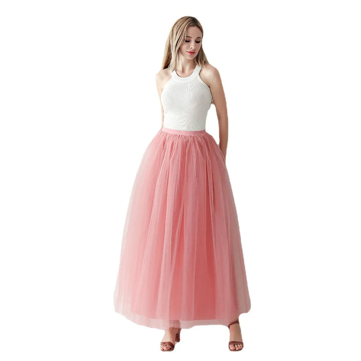 Jupe longue en tulle Kamala 17 Couleurs diponibles