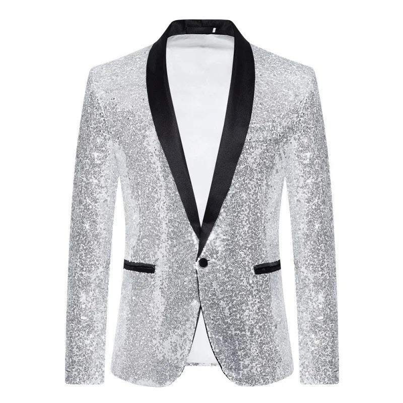 Veste costume Homme à paillettes Omar