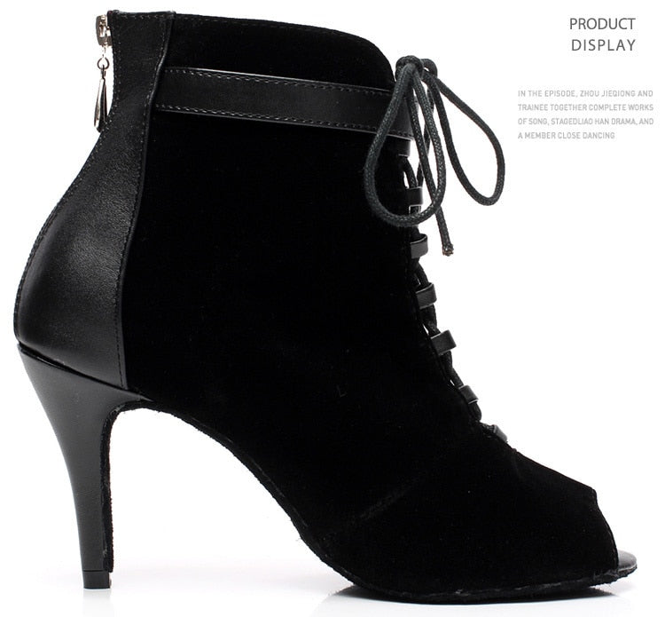 Bottines Nora talon 7.5cm semelle caoutchouc T41