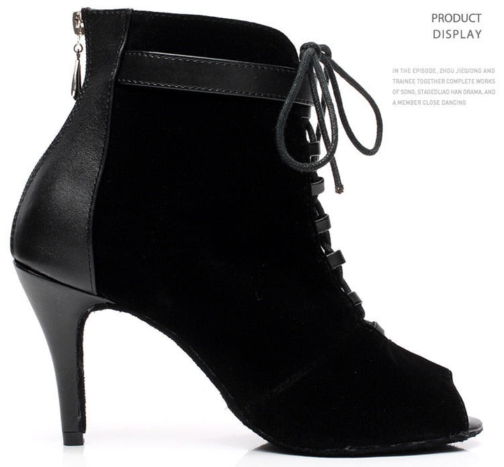 Bottines Nora talon 7.5cm semelle caoutchouc T41