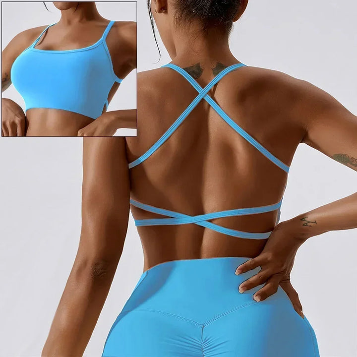 Brassière Elena fines bretelles croisées dos