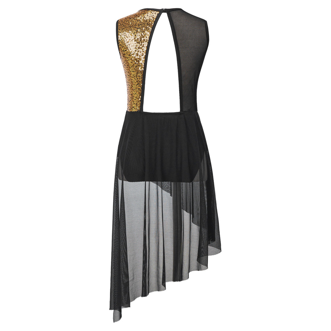 Robe sans manche avec sequins officier Ellie